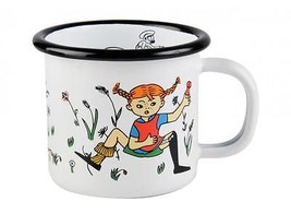 Pippi Longstocking MUURLA Pippi &amp; Mr Nilsson Enamel Mug 1,5 dl *NEW - £14.86 GBP