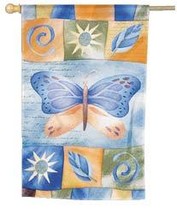 Butterfly Toland Art Banner - £18.79 GBP