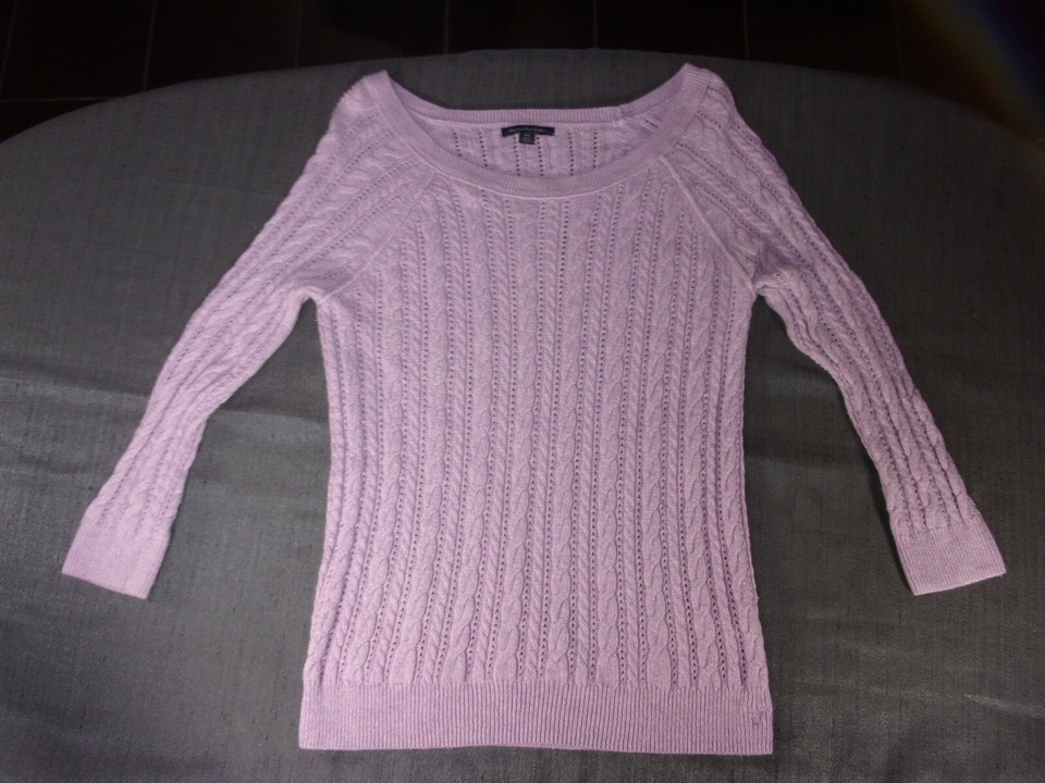 AMERICAN EAGLE OUTFITTERS WOMENS LIGHT PURPLE SWEATER SIZE MEDIUM SV 248 - $21.03