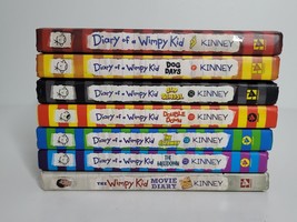 Diary of a Wimpy Kid by Jeff Kinney Hardcover 7 Book Lot 1 4 10 11 12 13 Movie - £12.53 GBP