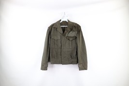 Vintage 50s Korean War Mens Small Distressed Wool OD Field Jacket Green USA - £59.41 GBP
