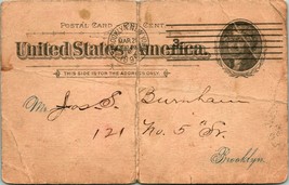 Vtg Postal Card 1895 Civil Service Commission Brooklyn NY - Painters Test Score - £33.98 GBP