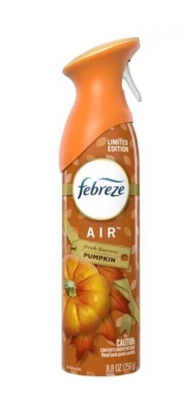 Febreze Limited Edition Air Fresh-Harvest Pumpkin Air Freshener Spray 8.... - $7.95