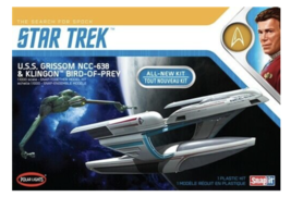 Star Trek Polar Lights Model Kit, USS Grissom NCC-638 &amp; Klingon Bird-of-... - £27.37 GBP