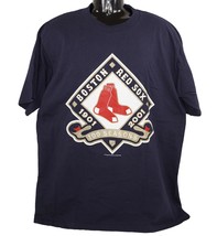 Boston Red Sox Baseball 100 Seasons Celebration - Mens Blue Large Shirt  2001 - £15.73 GBP