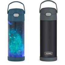 Thermos Funtainer 16 Ounce Galaxy Teal &amp; Matte Charcoal Stainless Steel Vacuum I - $58.99