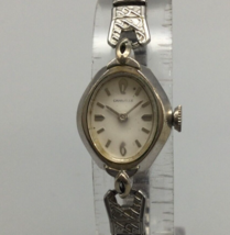 Vintage Caravelle by Bulova Watch Women Silver Tone Cocktail 1976 Manual Wind - $29.69