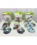 XBox 360 Assassin&#39;s Creed Game Lot of 3: Brotherhood, Revelations, IV Bl... - £15.91 GBP