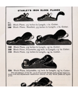 1900 Stanley Tools Iron Block Planes Advertisement Victorian Wood Engrav... - $363.77 MXN