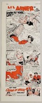 1949 Print Ad Cream of Wheat Li&#39;l Abner Cartoon Alligator Attacks Pretty Lady - £10.39 GBP