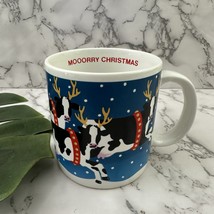Vandor Vintage 80s Christmas Mooorry Christmas Cow Coffee Mug Holiday Fe... - $368.88 MXN