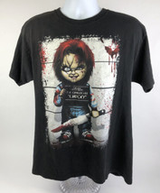 CHUCKY T-shirt Child&#39;s Play Doll Police Lineup Black Large Horror - LOOK - £14.07 GBP