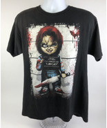 CHUCKY T-shirt Child&#39;s Play Doll Police Lineup Black Large Horror - LOOK - £14.25 GBP