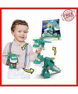 Superhero Tino 5-Inch Transforming Robot &amp; Dinosaur Toy - No Batteries R... - $663.22 MXN