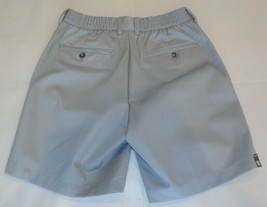 Roundtree &amp; Yorke Size 30 Elastic Waistband Grey Cotton Pleated New Mens Shorts - £43.42 GBP
