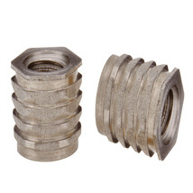 3000pc NFPA-M6 Hexagonal Press In Threaded Inserts Press-fit Insert Nuts PCB Nut image 2