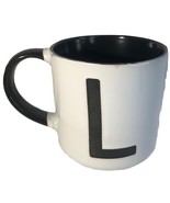 Oversized Personalize “Letter L” Ceramic Coffee Mug Cup 16 oz White-NEW-... - $461.11 MXN