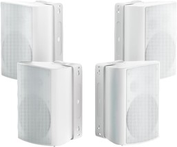 Herdio 800W 6-Inch 6 Point 5 Inch Outdoor Speakers With Bluetooth,, White). - £256.05 GBP