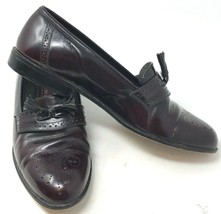 DUCCIO PAPINI Men 8.5 DF Burgundy Tassel Loafer Shoe Handmade in Italy B... - £22.17 GBP