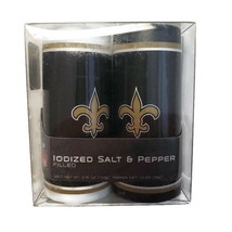 New Orleans Saints Filled Iodized Salt &amp; Pepper Shaker Set BBQ Kitchen T... - £7.78 GBP