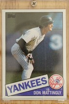 Vintage 1985 Topps Baseball Card DON MATTINGLY New York Yankees #665 1st Base - £6.72 GBP