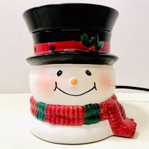 Scentsy Bluster Snowman Holiday Collection Full Size Wax Melt Warmer Retired - £27.93 GBP