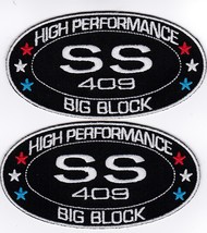 Chevy Ss 409 SEW/IRON On Patch Embroidered Impala Chevrolet - $12.99