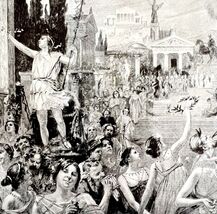 The Restoration Of Pisistratus 1913 Greek Plate Print 2 Page History DWAA14 - $733.58 MXN