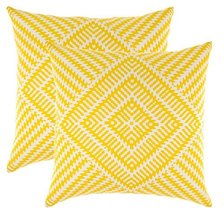 TreeWool (Pack of 2) Decorative Throw Pillow Covers Kaleidoscope Accent in 100%  - £13.48 GBP