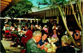 Farmers Market Patio Los Angeles CA California UNP Chrome Postcard 1960s A2 - £2.25 GBP