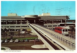 Vintage Posted &quot;Tampa International Jetport Terminal&quot; Florida Postcard 1976 - £5.30 GBP