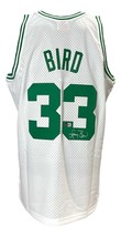 Larry Uccello Autografato Celtics Bianco M&amp;N Duro Classici Swingman Maglia Bas - £305.61 GBP