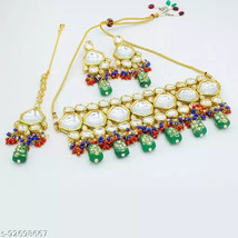 WholeSale Latest Kundan New Gold Plated All color available Jewelry Set Indian c - £9.78 GBP