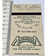 Matchbook Cover  AmericanA. Restaurant And Dessert Parkour  Naples, FL  gmg - $17.35 CAD