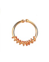 Sterling Silver Rope Wire Motif Illusion Faux Fake Clicker Septum Nose Ring 18g - £7.83 GBP