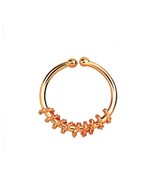 Sterling Silver Rope Wire Motif Illusion Faux Fake Clicker Septum Nose R... - $13.70 CAD