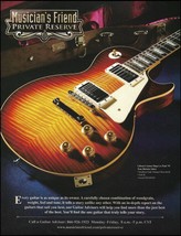 1959 Gibson Les Paul Guitar Historic Series 2016 Musician&#39;s Friend ad print - £3.09 GBP