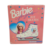 VINTAGE 1996 BROOKFIELD BARBIE DOUBLE BLADED KIDS ICE SKATES NEVER USED ... - $56.05