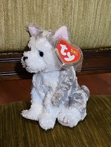 Ty Beanie Baby - JUNEAU the Husky Dog 6&quot; NEW MWMTs Plush Stuffed Animal Toy - $17.77