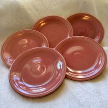 Fiestaware genuine H L Co vintage five 6 1/4&quot; bread plates rose?  - £26.14 GBP