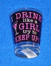 BRAND NEW RADIANT LAS VEGAS DRINK LIKE A GIRL GLASS SIN CITY COLLECTOR&#39;S... - £7.95 GBP
