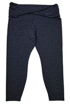 Nike Dri Fit Yoga Front Twist 7/8 Leggings Womens XXL High Rise Blue Dot... - £14.71 GBP