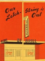 Lydroy&#39;s 81 Grill Menu Our Latch String Is Out So Broadway Wichita Kansas 1940s - £99.64 GBP