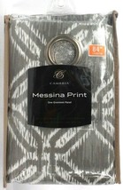 1 Count Cambria Messina Print Gray 50" X 84" Grommet Panel 100% Polyester 
