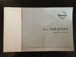 2014 Nissan Maxima Owner's Manual Original [Paperback] Nissan - $29.38