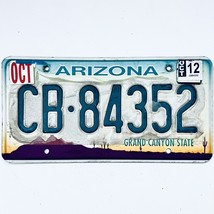 2012 United States Arizona Grand Canyon Passenger License Plate CB-84352 - £13.24 GBP