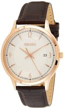 Seiko Mens Analogue Quartz Watch with Leather Strap SGEH88P1 - £147.50 GBP