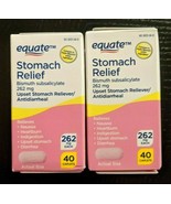 2-PK Equate Stomach Relief Bismuth Subsalicylate 262mg 80 Caplets SAME-D... - £9.64 GBP