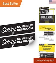 Efficient Workplace Communication Signs - Easy Install No Public Restroo... - $9.97