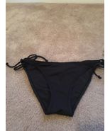Caleutta Women&#39;s Swim Bikini Bottom with Side Tie Black Size Medium - $29.29 CAD